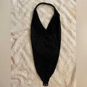 Black Halter Bodysuit
